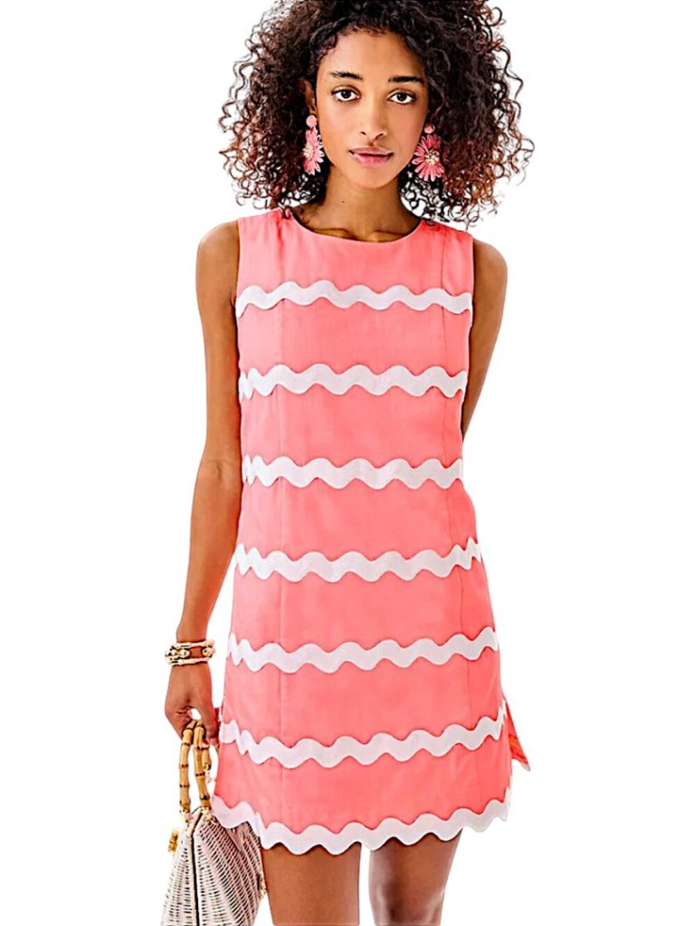 Lilly Pulitzer Kerra Shift Romper in Sorbet Pink NWT - Size 8